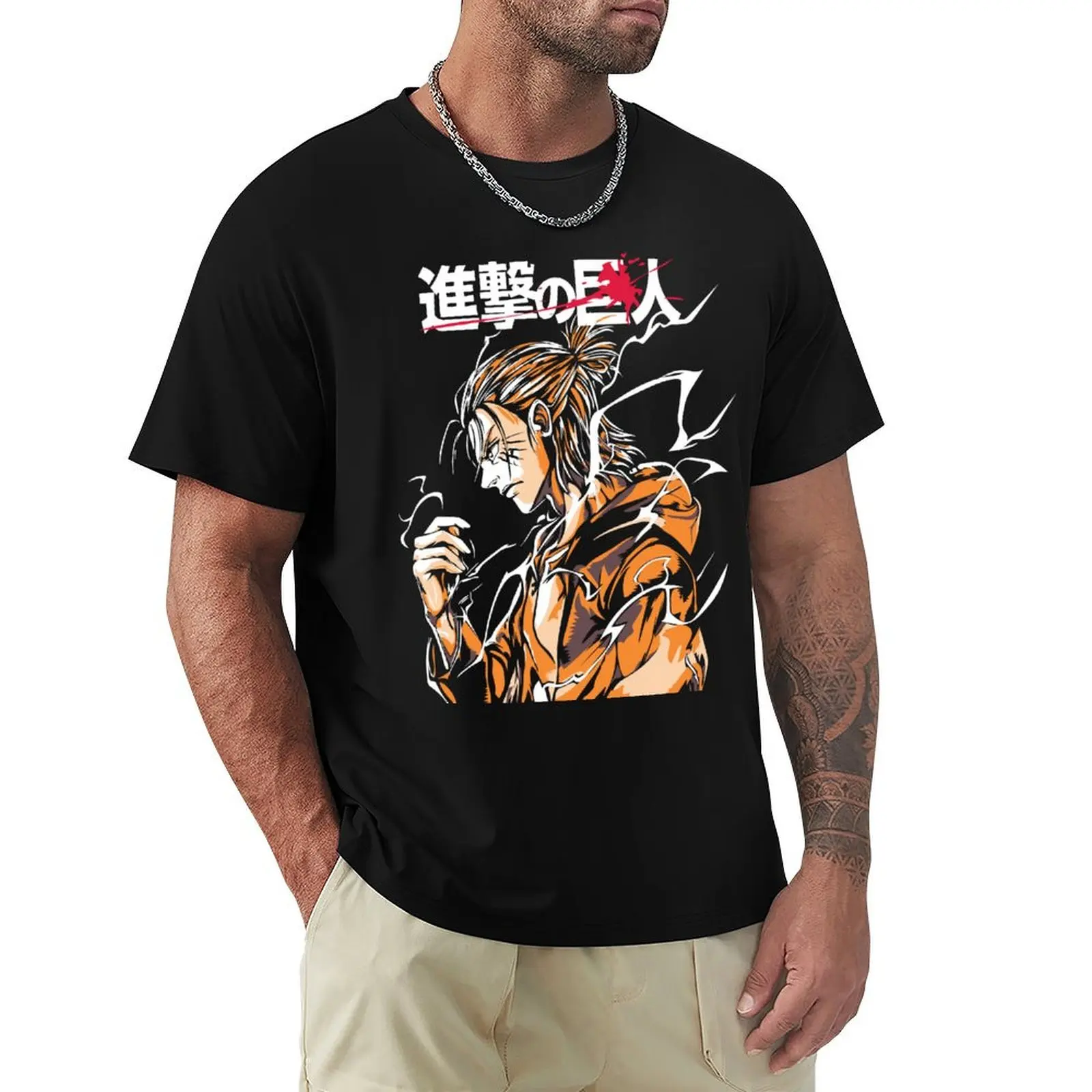 

Eren Jeager T-Shirt tees customizeds graphic t shirt vintage fitted t shirts for men
