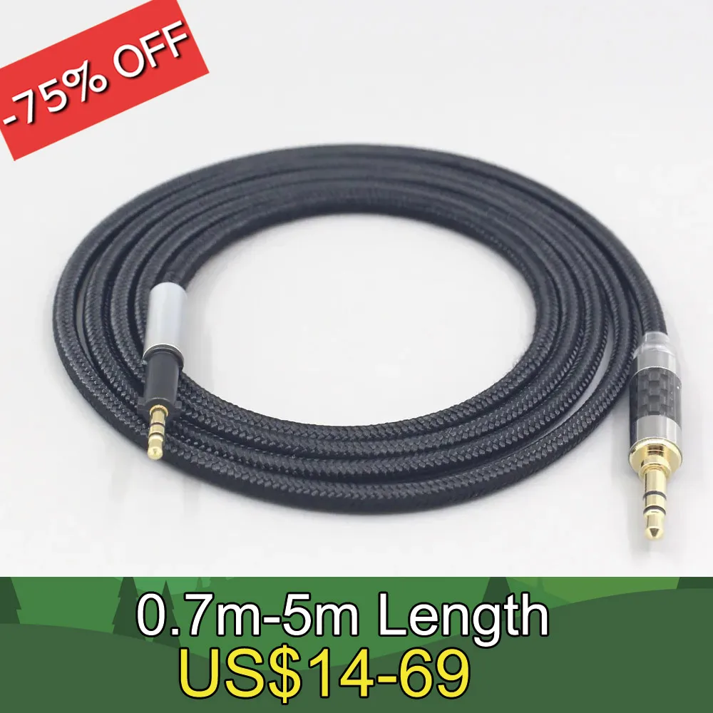 

6.5mm XLR 4.4mm Super Soft Headphone Nylon OFC Cable For AKG K450 K451 K452 K480 Q460 Headset Earphone LN007540