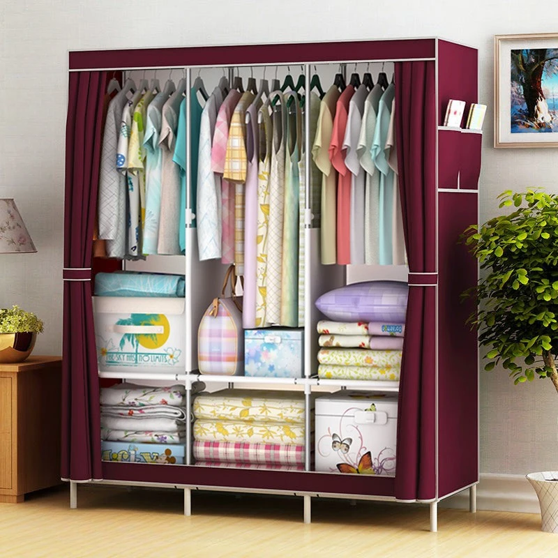 

Maximize Your Bedroom Storage with this Easy-to-Assemble Fabric Closet!