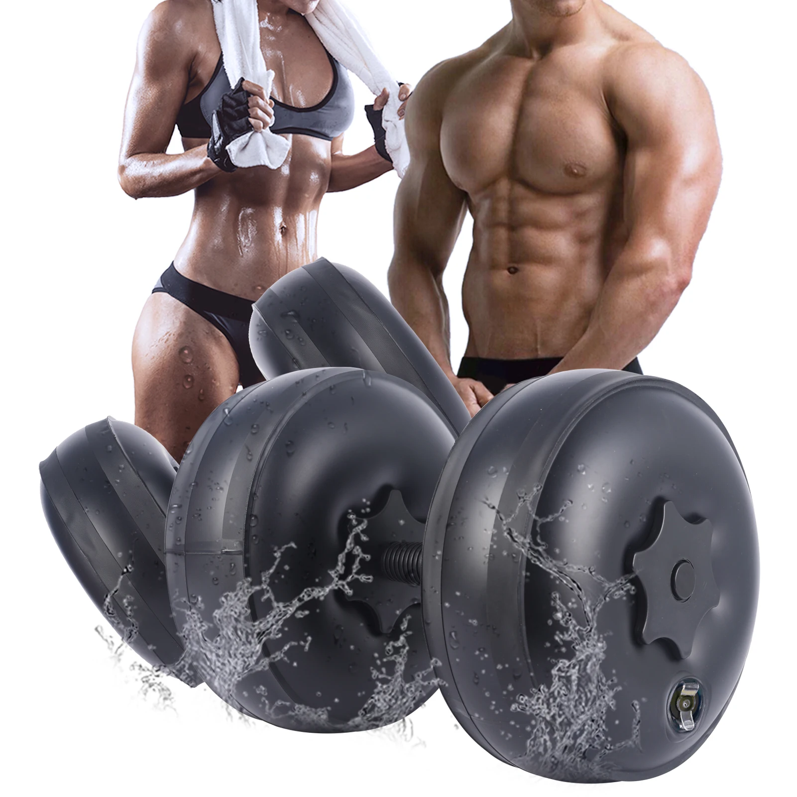 Deiris 1-35 KG Water Filled Travel Dumbbell Sets Home Gym Training Portable Fitness Adjustable Weights Water Dumbbells adjustable dumbbell water dumbbell bottle water kettlebell