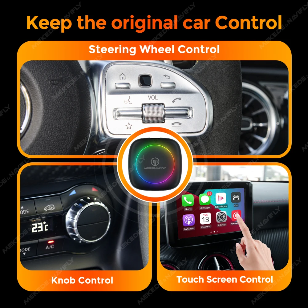 2023 NEW Android Ai Box Wired to Wireless CarPlay Adapter Android auto For  Universal Car Multimedia Video Player  Netflix - AliExpress