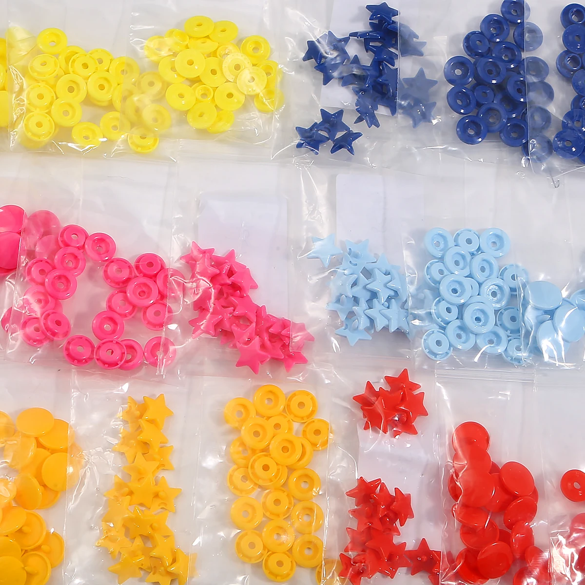 10/20sets Heart/Star Shaped T5 Plastic Snap Button Fastener Press Buttons For Baby Clothes Clips Buttons Garment Accessories
