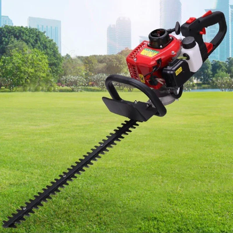 68CC Two-Stroke Gasoline Double-Blade Light Hedge Trimmer Tea Tree Pruner Backpack Garden Tools Thick Branch Cutter 3