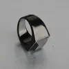 AsJerlya Trendy Men Square Black Stone Ring Stainless Steel Retro Signet Ring Rock Punk Male Jewelry Accessories Boyfriend Gifts 4