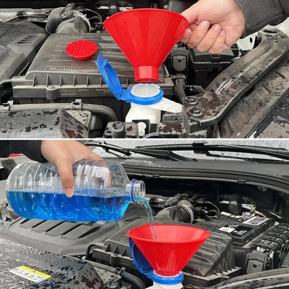 Auto Ice Scrape Funnel Car Window Glass Cleaning Tool Windshield Snow Remove Shovel Cleaning Brush