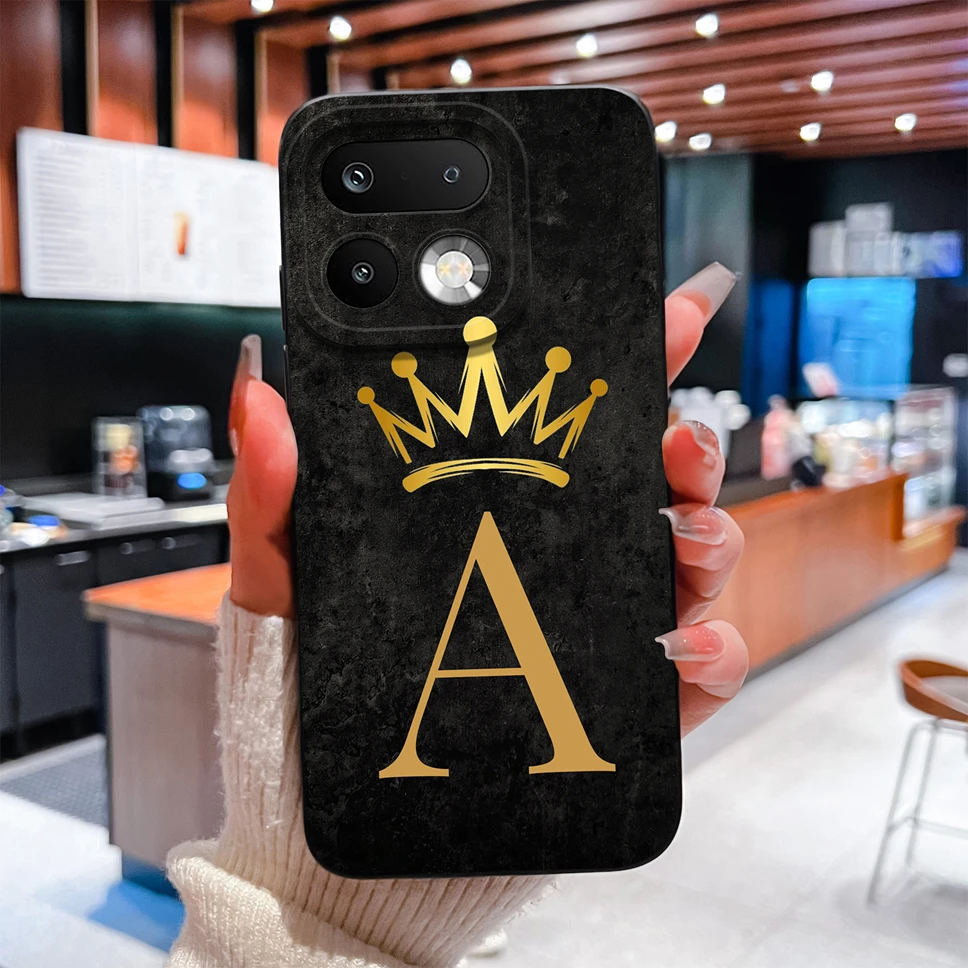 Fashion Crown Letters Shockproof Silicone Couple Phone Case