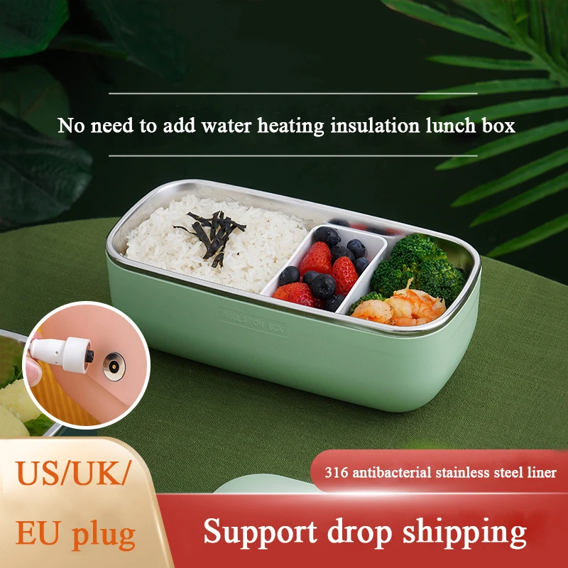ZK30 Stainless Steel Heating Lunch Box Insulation Free Water Hot Rice