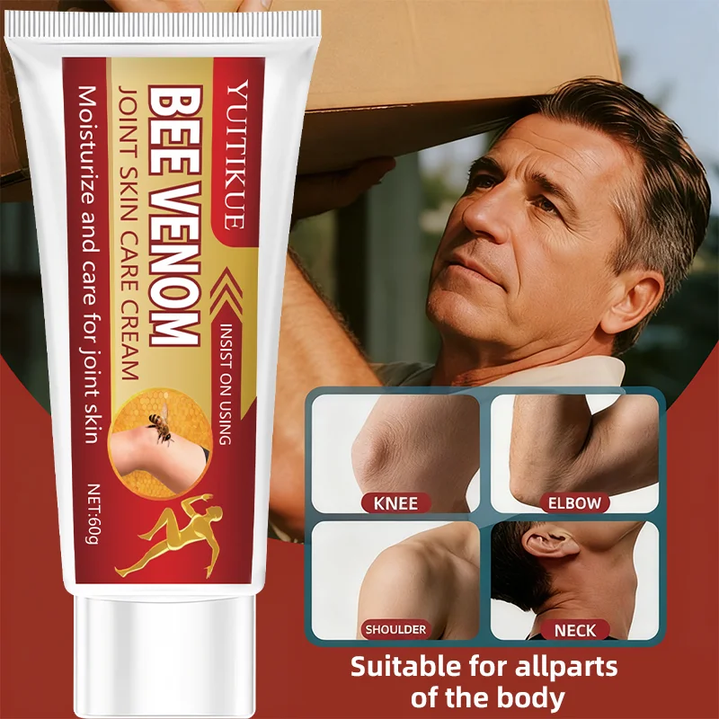Bee Venom Joint Skin Care Cream moisturizes and cares for joint skin, use consistently.