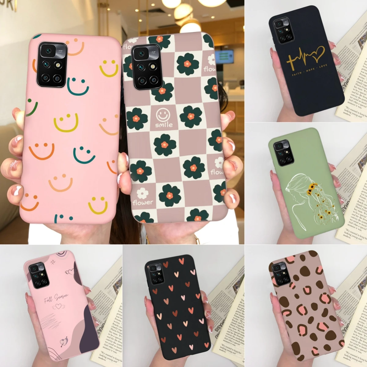 Custodia Per Redmi 10 10 2022 10 Power 10C 4G Faccia Sorridente Protettiva In Silicone Per Xiaomi Redmi10 10 2022 10 Power 10 C Coque Bumper