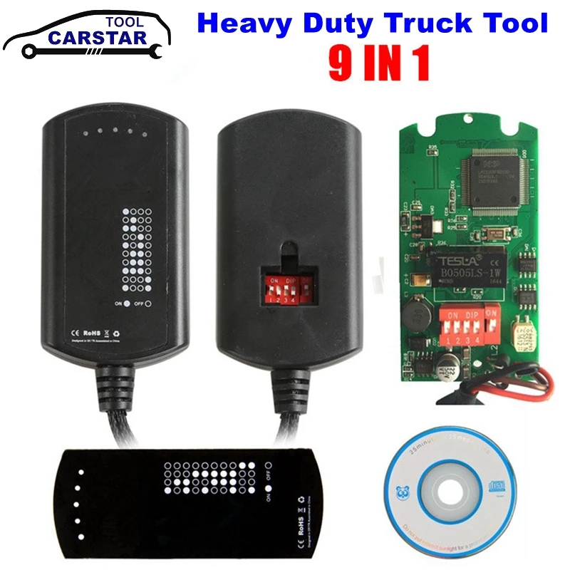 Emulatore Per Camion 9 In 1 Scatola Del Sistema Di Emulatore 9 In 1 Per Chip Completo Versione A + Multi-Marche