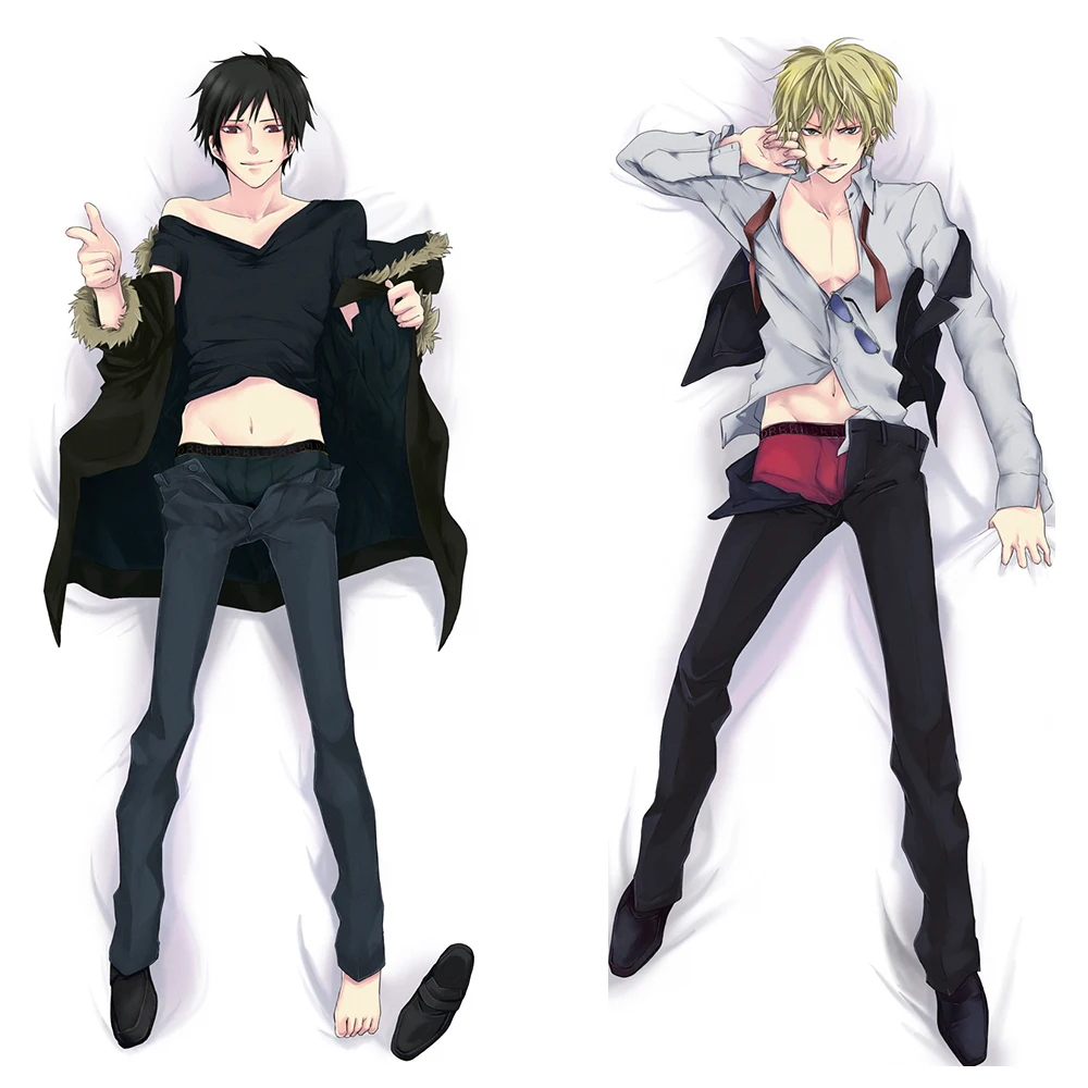 

DuRaRaRa Orihara Izaya Shizuo Dakimakura Sexy Pillowcase Pillow Cover Body Hugging Cushion Case Otaku Home Bedding Decor Gift