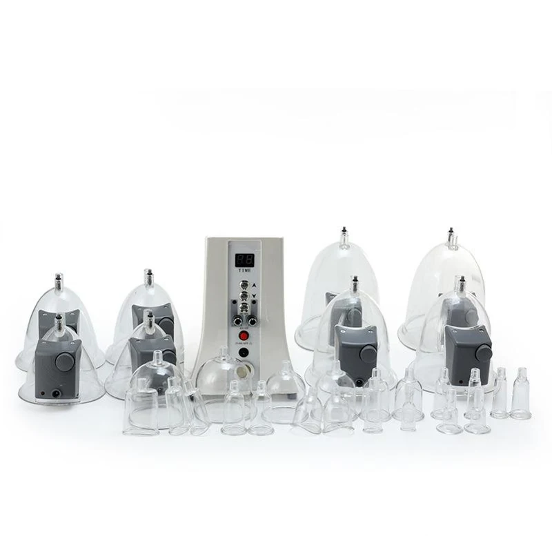 Portable Vacuum Buttock Lifting Suction 32 Cups Massager Fast breast Enlargement Machine For Breast Augmentation