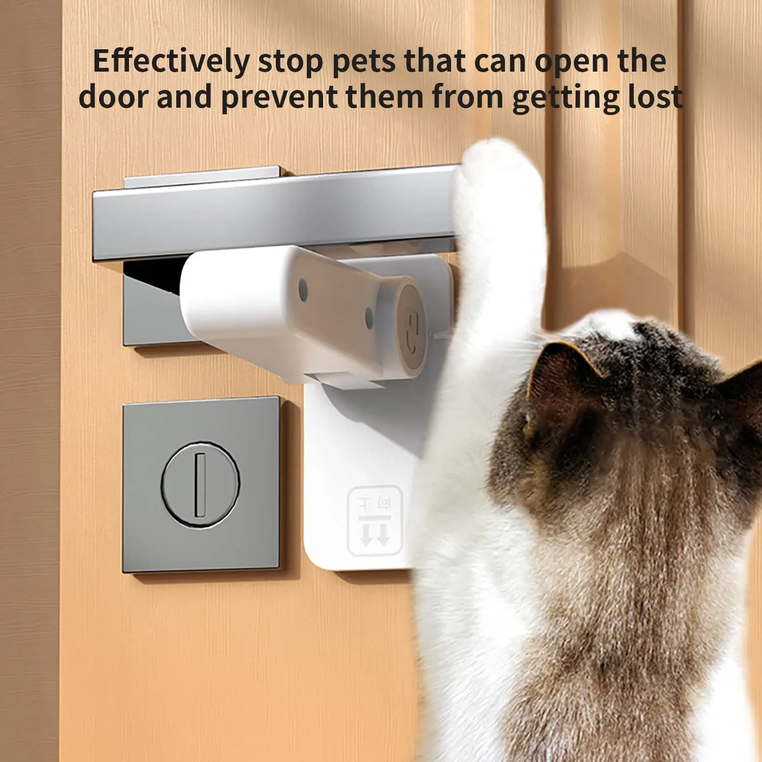 Baby Safety Door Stopper + Finger Pinch Guard 2 Pack 180&deg; Rotation Child Proofing Pet Door Stopper Self Adhesive Easy to Install
