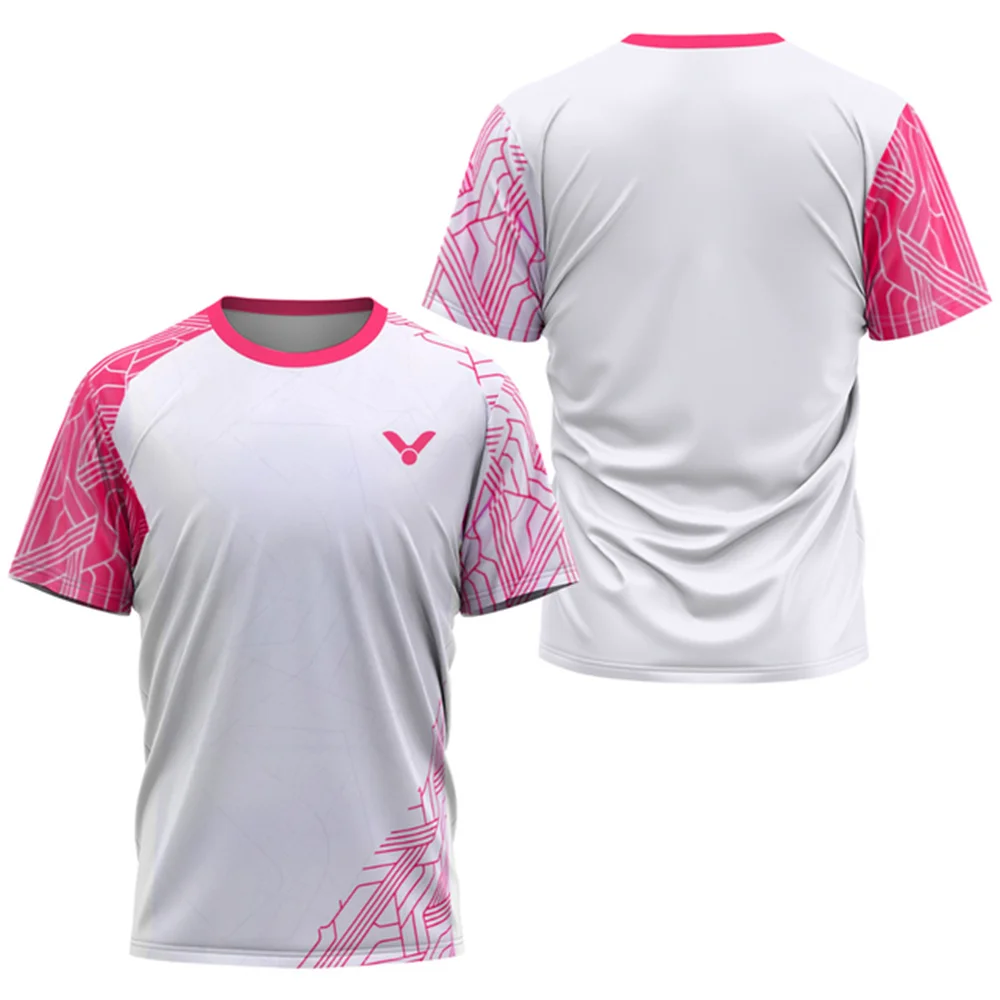 Badminton Tennis T-shirt For Men Basketball Soccer Table Tennis Uniform Quick Drying Gym Sport Fitness Running Short Sleeve sport t shirt