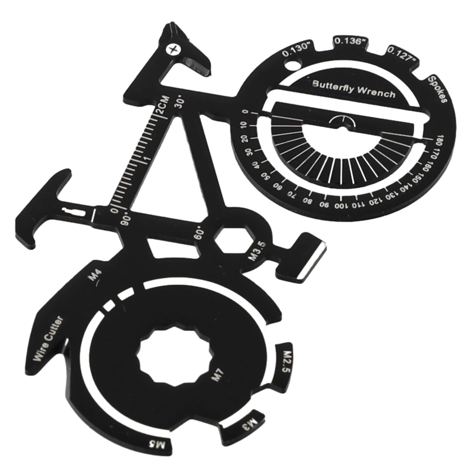 

Multifunctional Tool Card Tool Card Tool Card High Quality Multifunctional 30g 90 * 56.5 * 1.5mm Black Stainless Steel