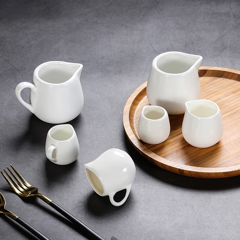 Milk Pots Pitcher Cup Ceramics Seasoning Jar Coffee Milk Froth Jug Sugar Container Cup Tableware Kitchen Tools Coffeeware