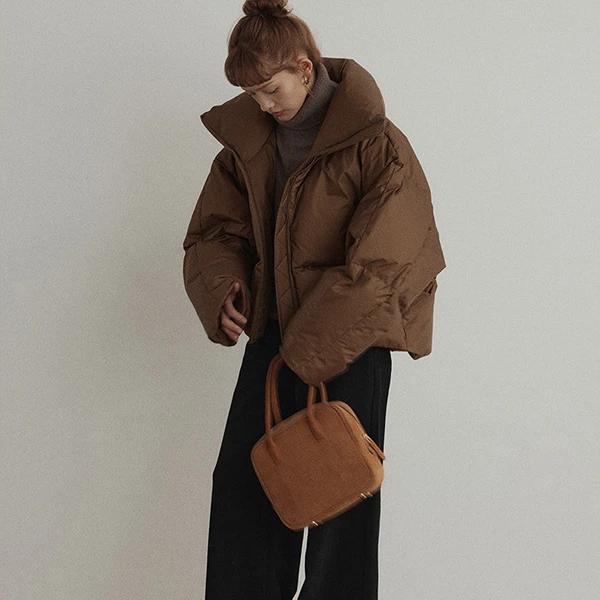 High Quality Women's White Duck Down Down Jacket, 2023 New Winter Lapel 90% White Duck Down Short Down Jacket for Women, Coats