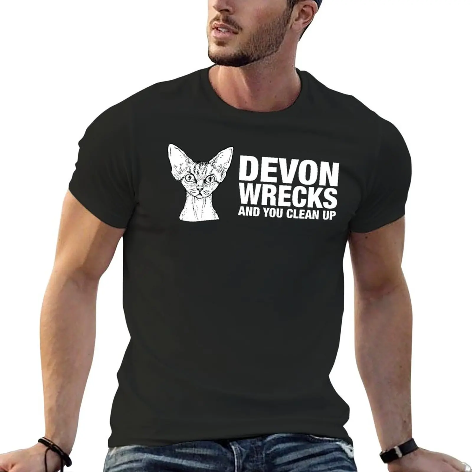 

Devon Wrecks and you clean up T-Shirt customs design your own man clothes vintage customs fruit of the loom mens t shirts