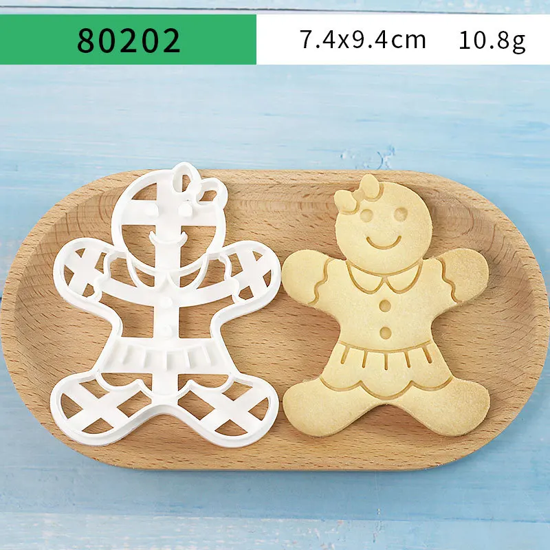 Christmas & Halloween Gingerbread Cookie Cutter Set - Festive Baking Moulds