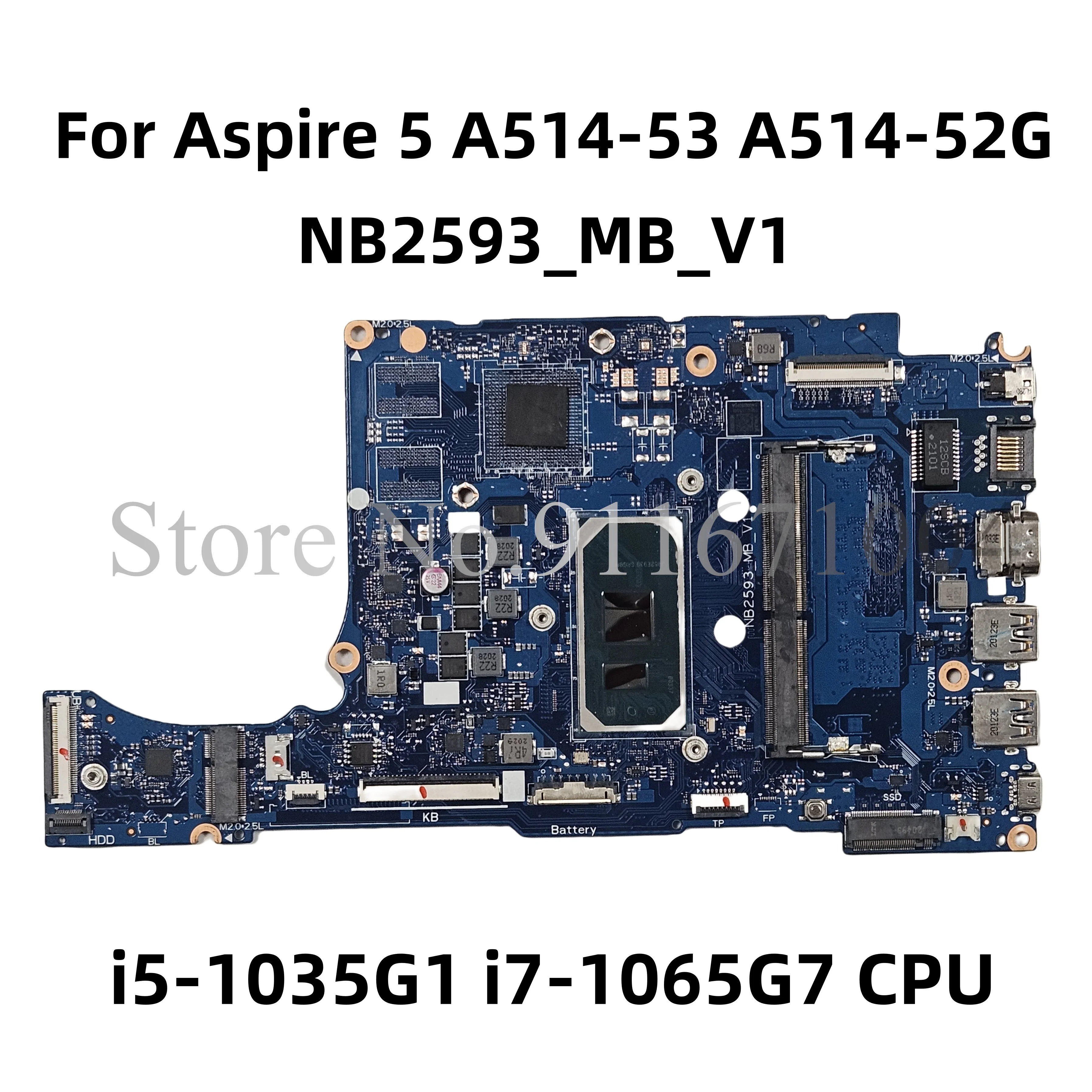 NB2593 NB2593_MB_V1 Mainboard For ACER Aspire A514-53 A514-52G