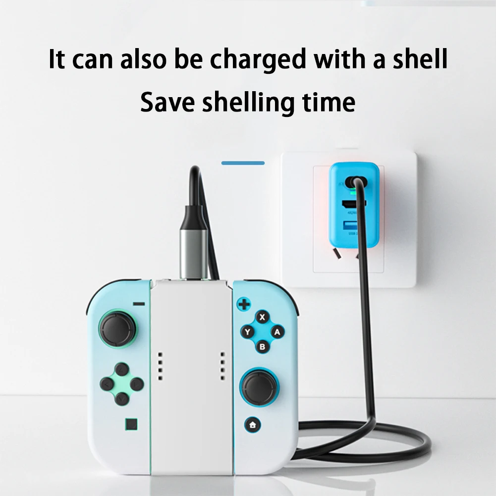 【Limited Time Only】 Charging Grip Bracket For Joypad 3400mAh Rectangle Shaped Charging Dock TPYE-C Controller Portable Charging Station For Switch.