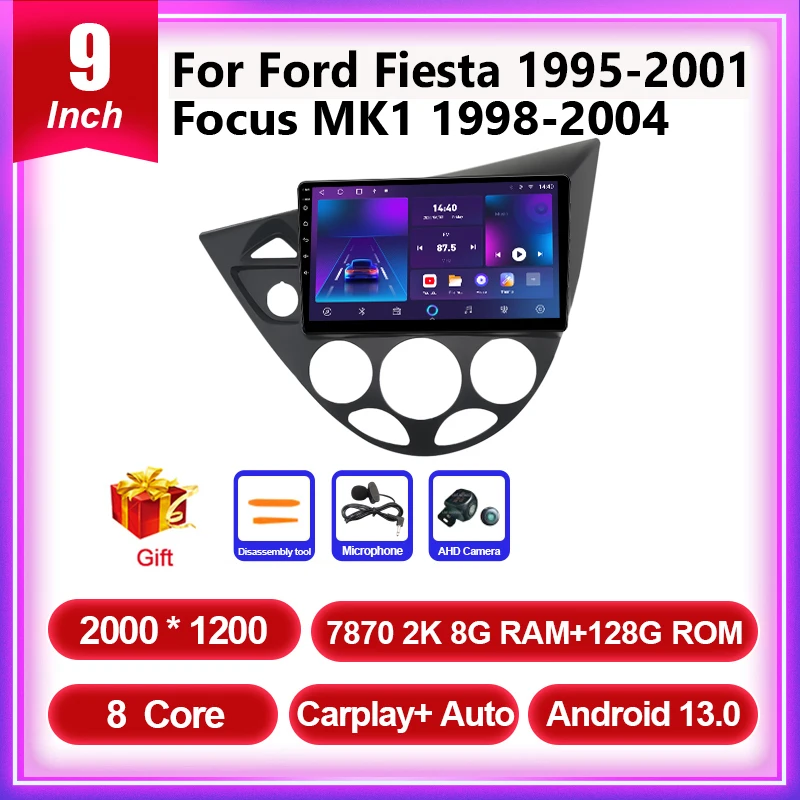 Autoradio Android 11 Per Ford Fiesta E Focus - 9 Pollici, Con CarPlay, Android Auto E Controllo Volante - Foto 10