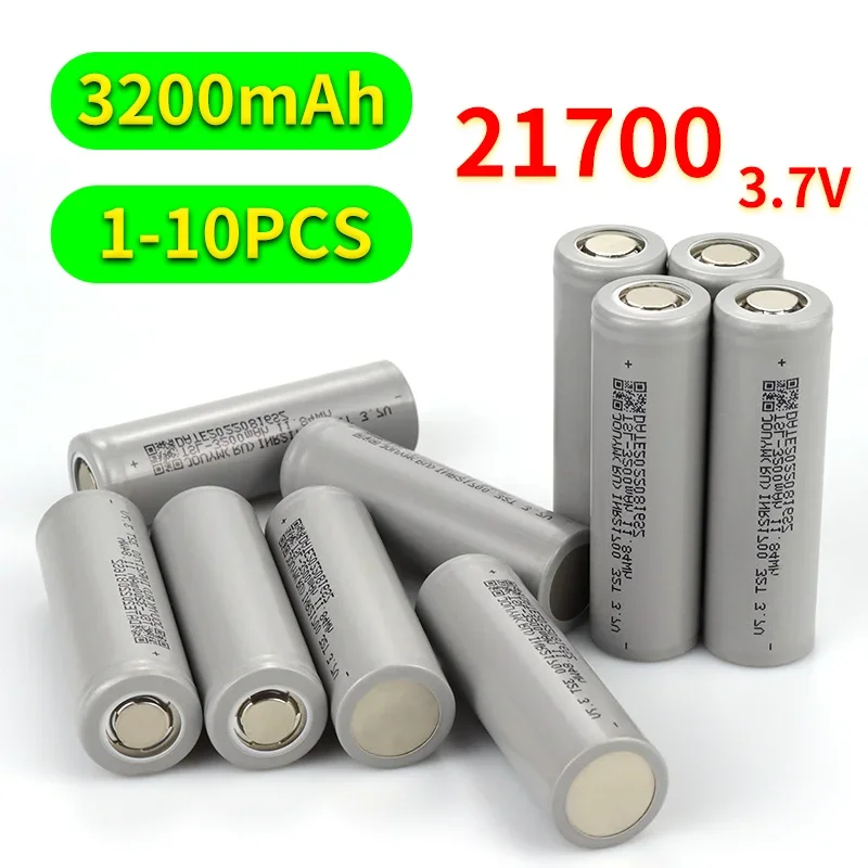 5-12Mω 3.7V 21700 3200Mah 30A Batteria Ricaricabile Agli Ioni Di Litio Ad Alta Corrente Agli Ioni Di Litio Per Cacciavite Ev Car Electric Bicycle Cell