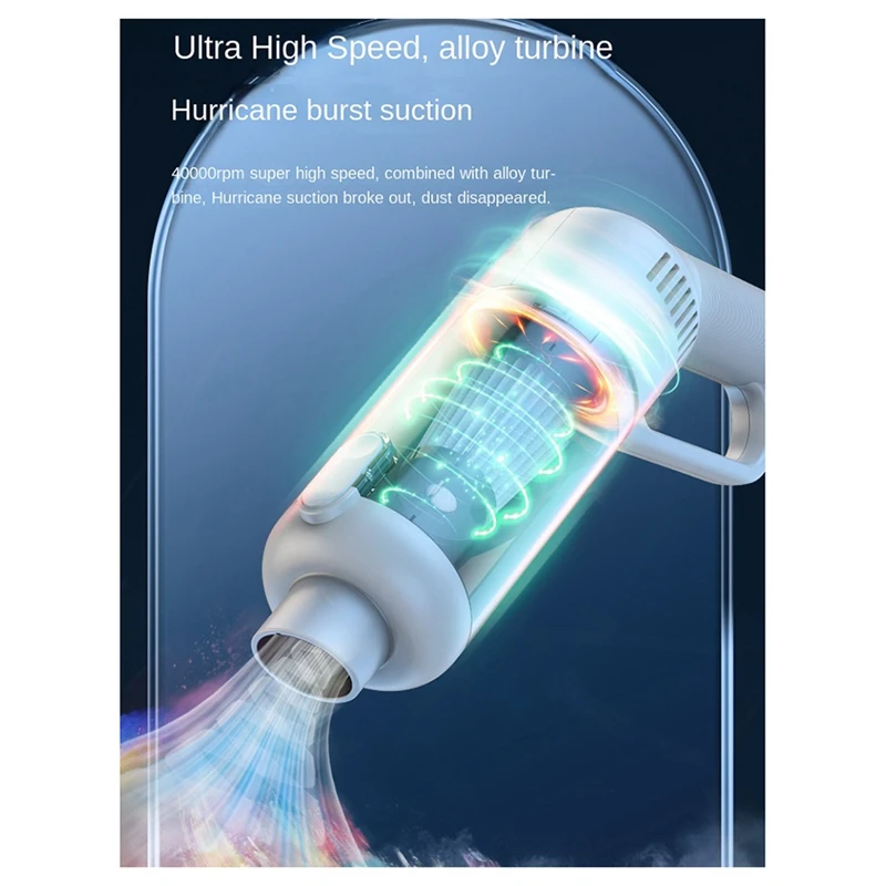 USB 충전 자동차 가정용 진공 청소기, 소형 자동차, 고출력, 강력한 청소