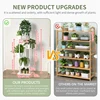Plant Stand and Flower Stand Wooden Shelf 5/6/8Layers Display Stand Storage Shelf Pot Rack Organizer Shelves Garden Decoration 6