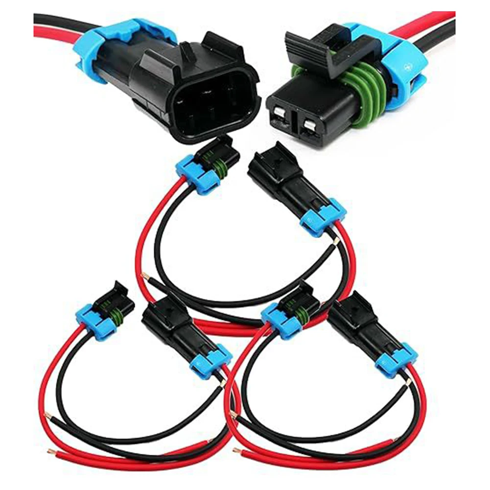 

3pcs Male Connectors+ Female Connectors 2 Pin DT Connectors Waterproof 16AWG Male Female Electrical Connector Car Truck