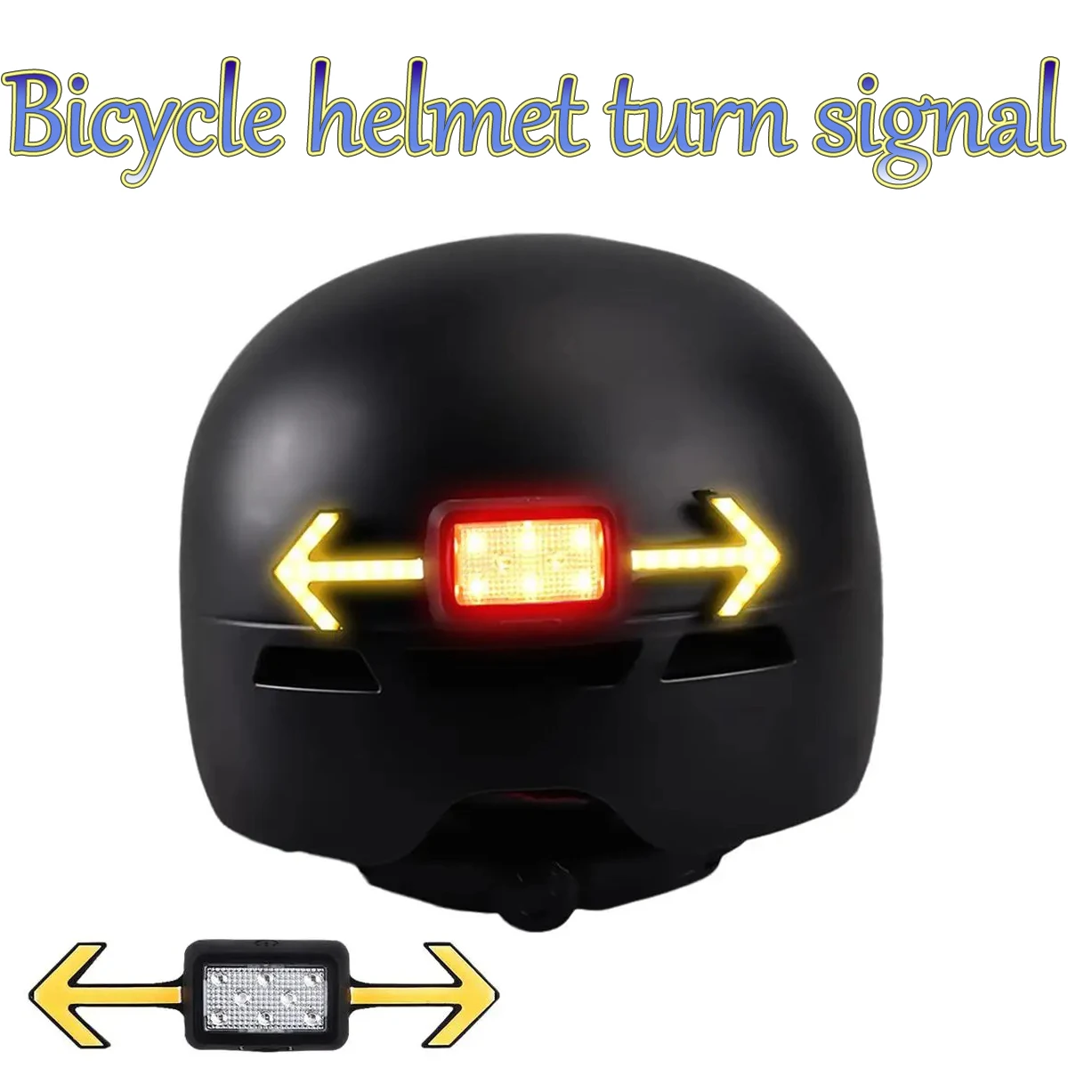 Mountain Bike Bicycle Helmet Turn Signal Light Electric Scooter Motorcycle Riding Helmet Light Night Outdoor Cycling Accessories