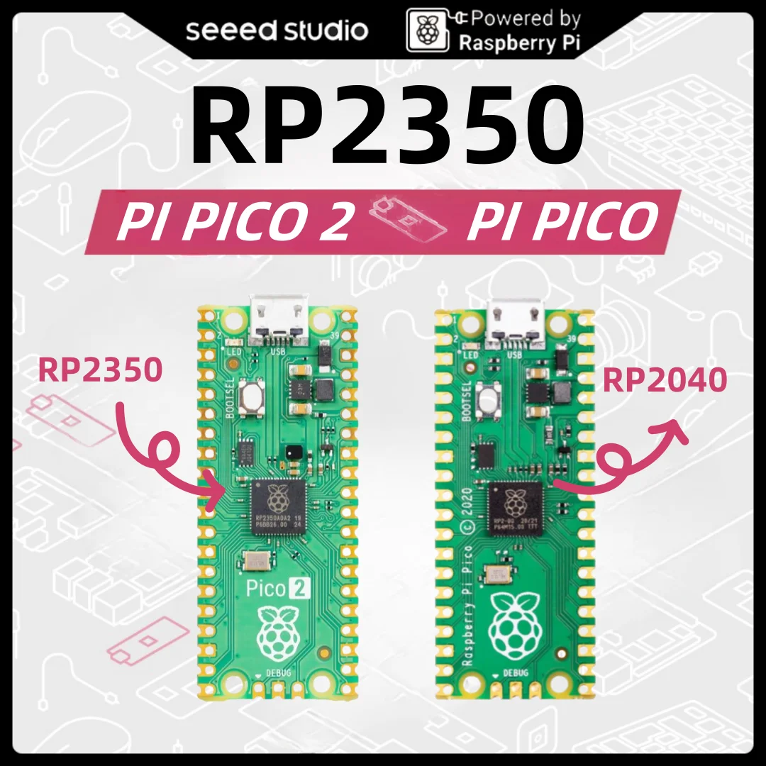 Raspberry-Pi-Pico-2-RP2350-Pi-Pico-RP2040-microcontroller-board-520KB ...