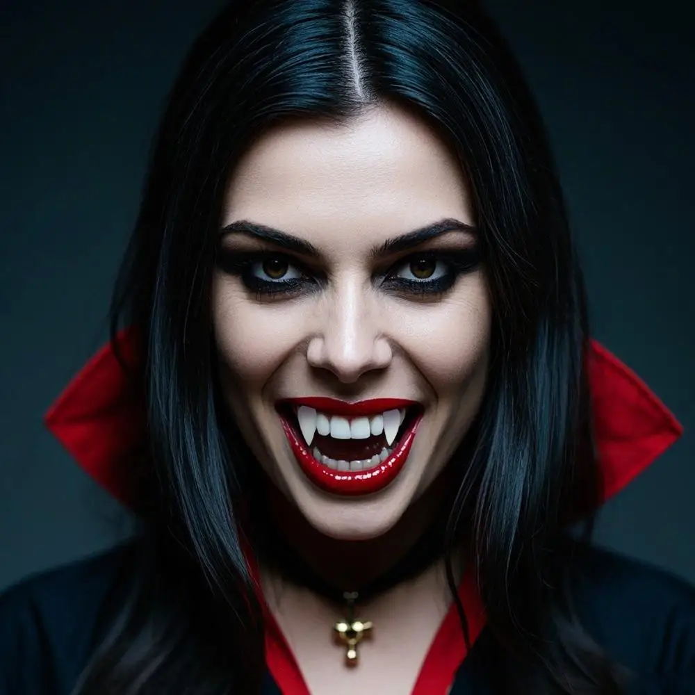 Elevate your Halloween Look with Scary Vampire Fangs Cosplay Accessories