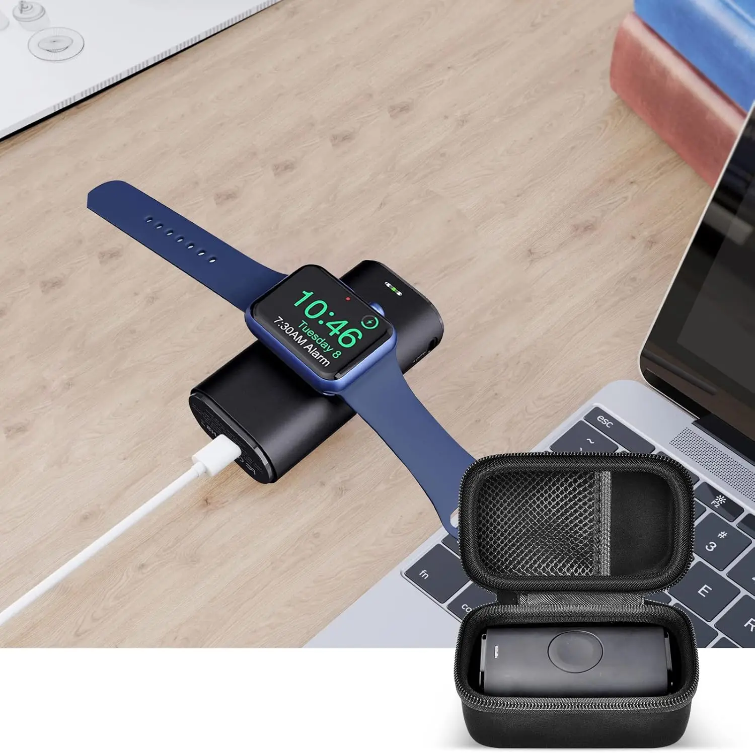Carrying Case for iWALK Portable for Apple Watch Charger & Phone Charger 9000mAh/5000mAh Charging Battery Pack (CASE ONLY)