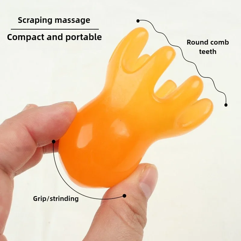 Octopus Head Massager Comb Point Massage Comb Back Neck and Back Deep Massage Tools Palm Full Body Self Massager Massage Tool