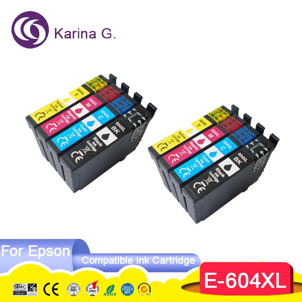 xl Premium Compatível Cartucho de Tinta a Jato de Tinta para Epson Xp2200 Xp-2205 Xp3200 Xp-3205 Xp4200 Xp-4205wf-2910dwf Wf-2930dwf Wf-2935dwf Wf-2950dwf Impressora 604xl T604 t 604 xl T604