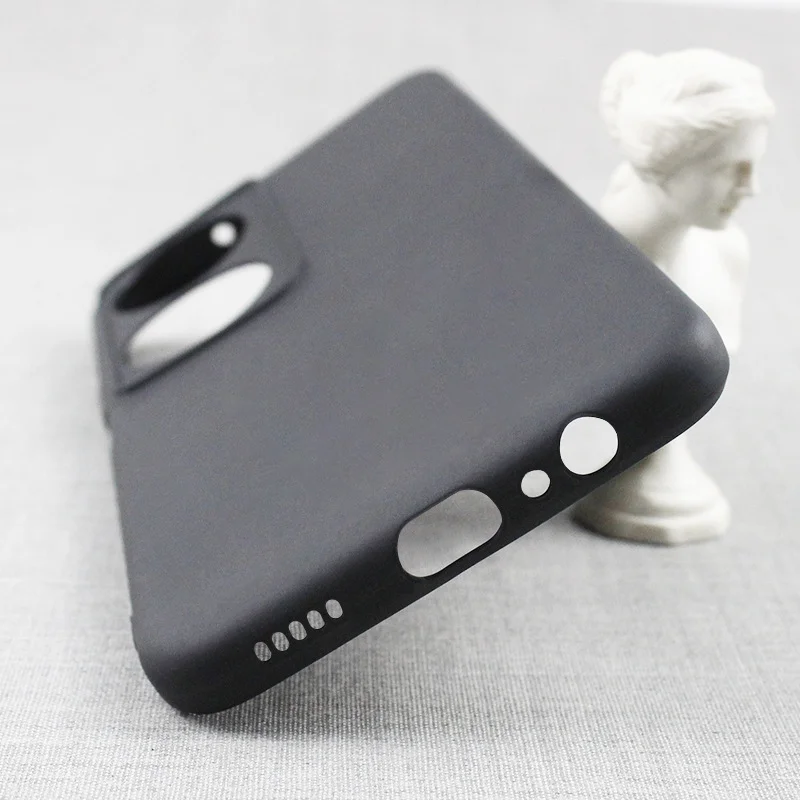 Sleek Black Matte Silicone Case