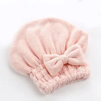 Bamboo Hair Towel Wrap,Microfiber Hair Drying Shower Turban with Bowknot,Absorbent Quick Dry Hair Towels for Women Anti Frizz 5