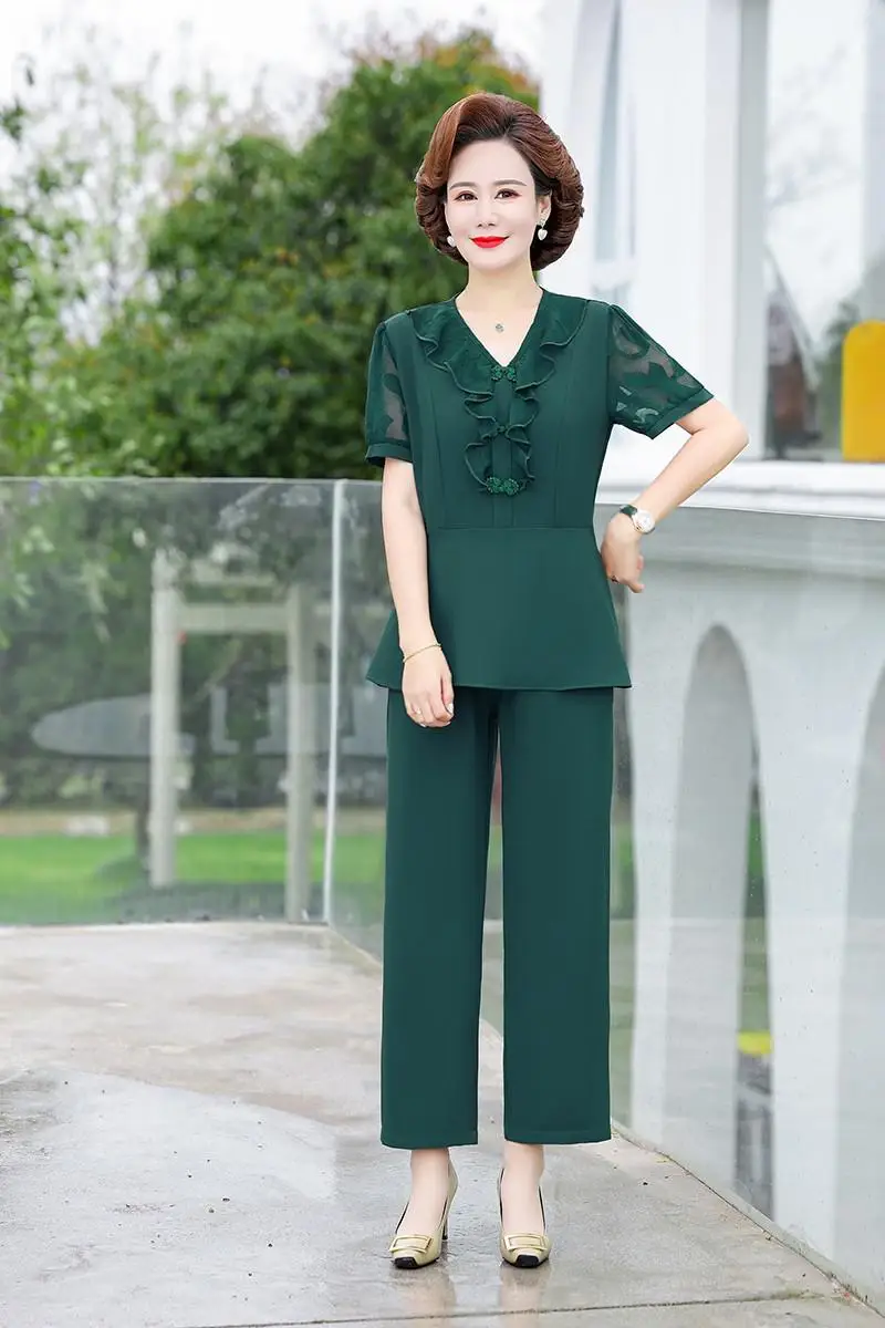 2 Piece Outfits For Women Pants Sets Solid Button Long Sleeve Shirt Blouse  And Pants Set With Pocket on Clearance - Walmart.com