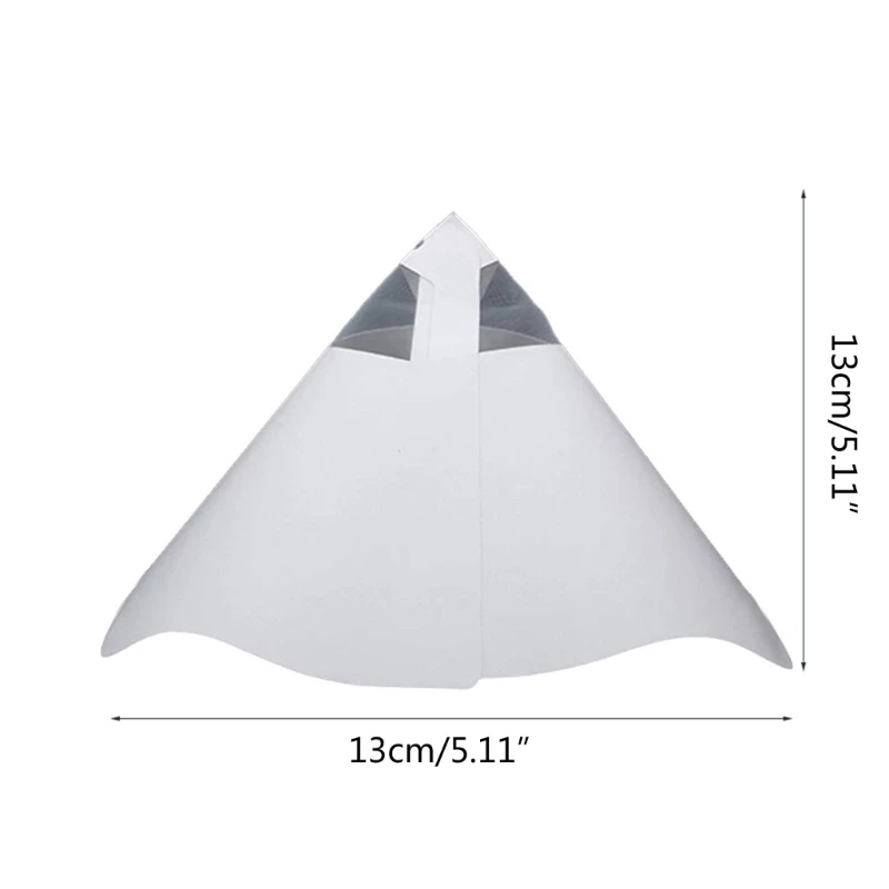 H4GA 50/100pcs 깔때기 용지 3D 프린터 액세서리 흰색 두꺼운 필터 Photocuring 소모품 수지 일회용