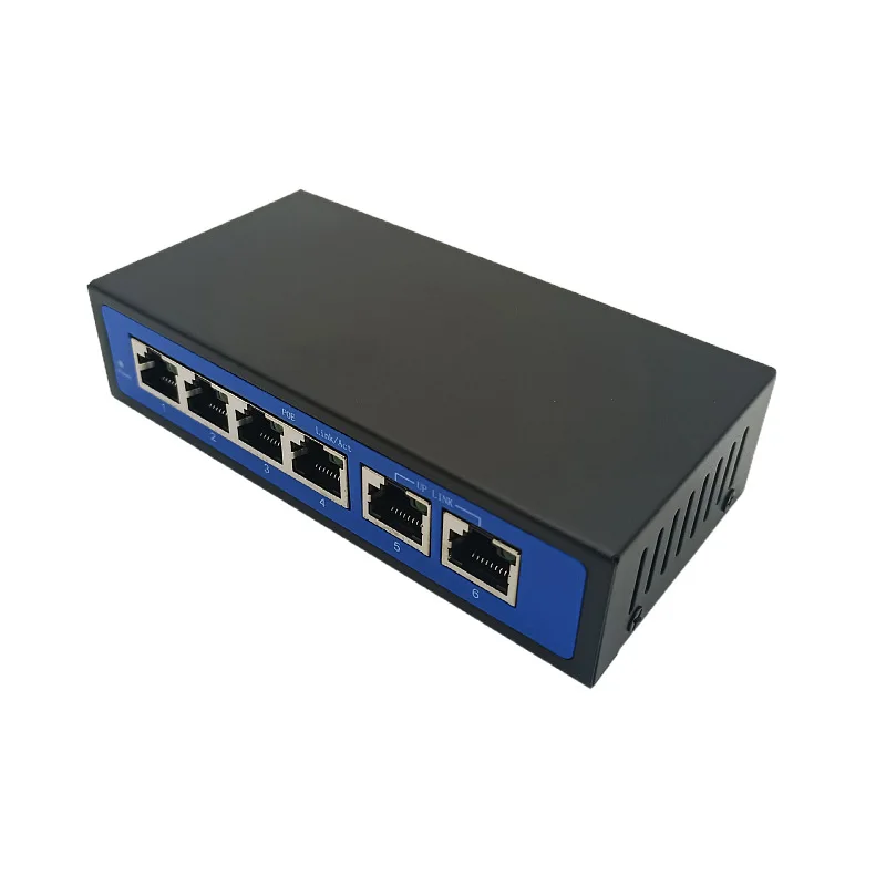 POE Switch Power Supply Dock Network Monitoring 10M100M1000M 4 Port 8 Port Gigabit Fast Ethernet Switch Converter Splitter HUB