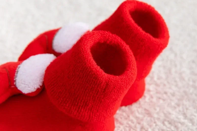 New Kids Christmas Cartoon Socks Girls Boys Non-slip Cotton Toddlers Socks Newborns Infants Short Clothing Accessories