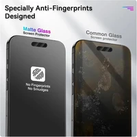 3PCS Anti Fingerprint Matte Screen Protector For iPhone 17 Pro Max 15 14 16 11 12 13 Mini XR X Xs 7 8 Plus 17 Air Tempered Glass 5
