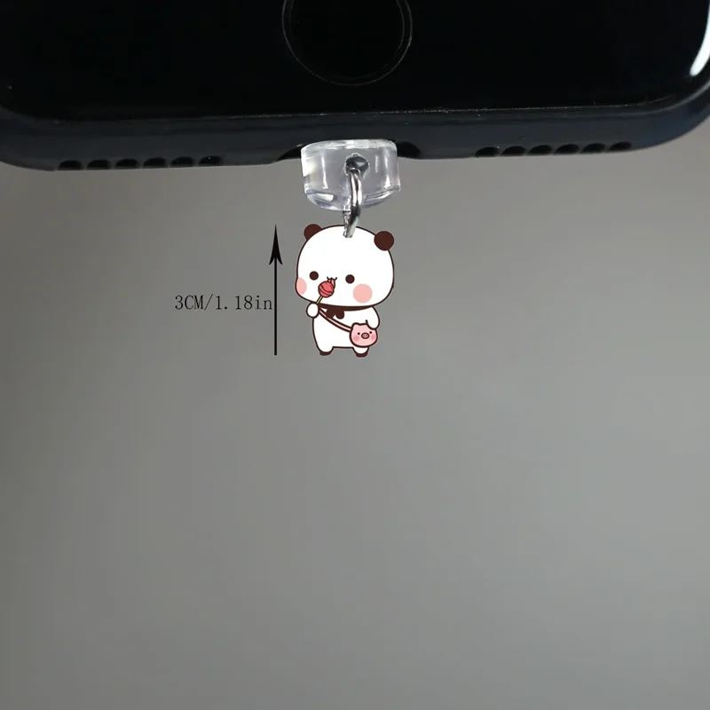 Acrylic Dudu Bubu Phone Dust Plug - Universal Type-C Interface Accessory