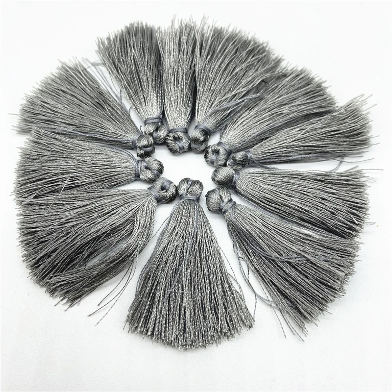 20 개/몫 4cm 폴리 에스터 작은 술 프린지 코튼 술 트림 바느질 커튼 액세서리 DIY 홈 웨딩 장식