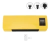 Wall Air Conditioner Energy Saving Hanging Air Conditioner with Remote Control for Bedroom Living Room Bathroom Yellow 1