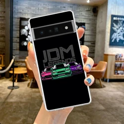 JDM Type R Civic Sport Car Design Silicone TPU Clear Phone Case for Pixel 6 (B7)