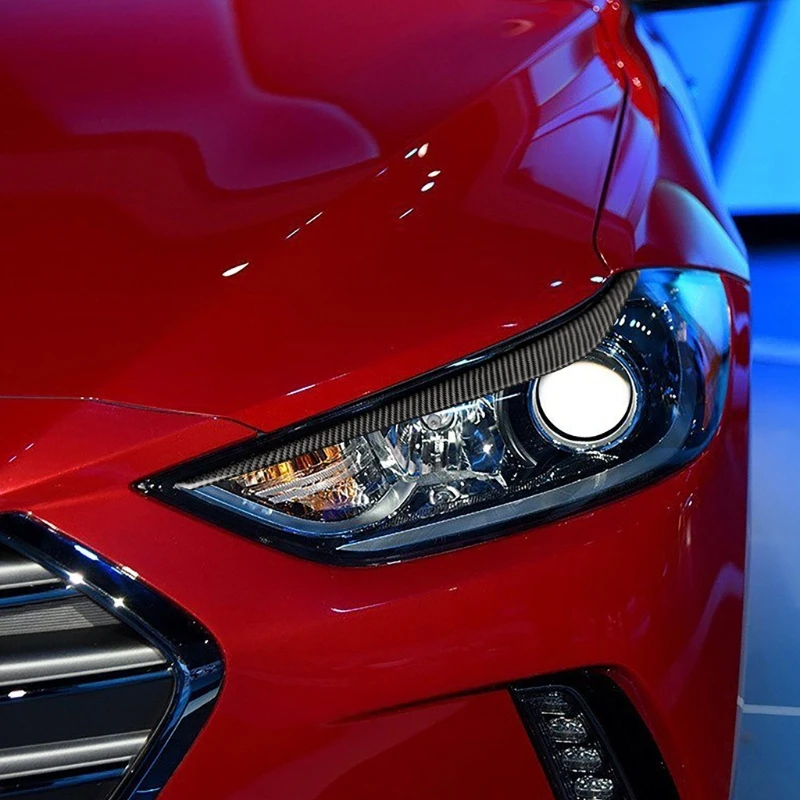 

Car Headlight Decoration Stickers Auto Interior Decoration Customization for Elantra 2016/17/18 with Double-sided Tape