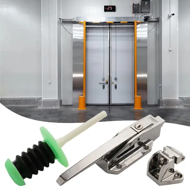 ที่เก็บความเย็นมือจับล็อคประตูห้องครัวตู้แช่เย็นโรงงานลูกบิดประตู X9H3มือจับอุตสาหกรรม 1