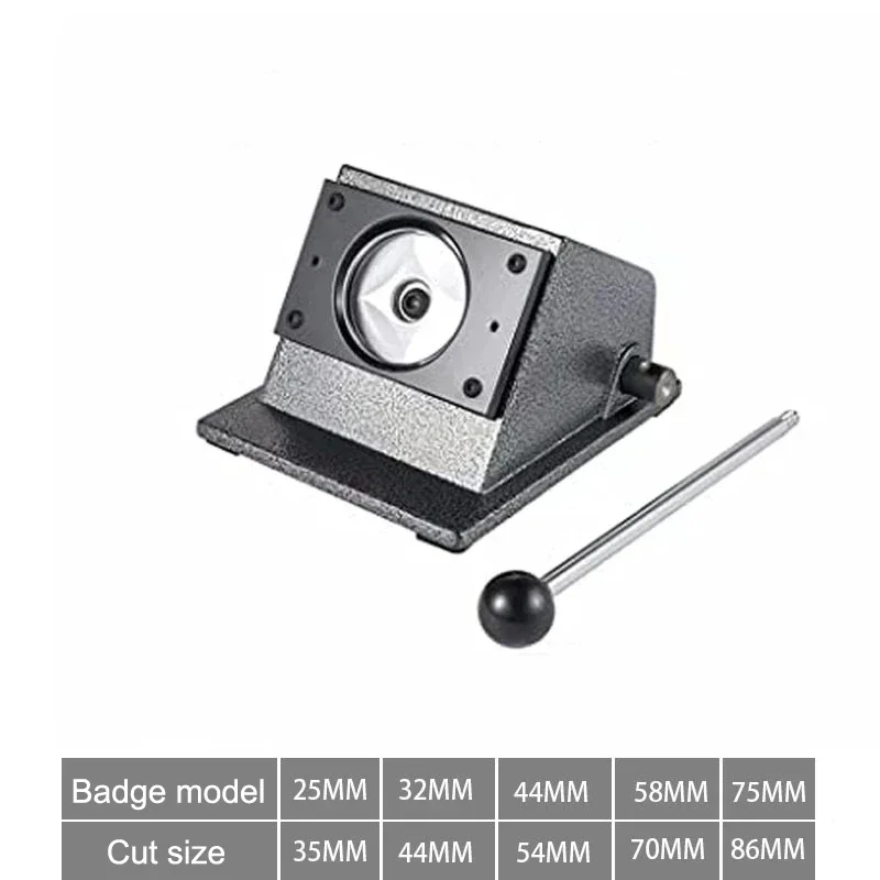 Round Badge Paper Cutter Punch Die Cutter Button Maker Circular DIY Button Badage Paper Card Cutting Machine 25/32/44/58/75mm paper cutter,circular cutter